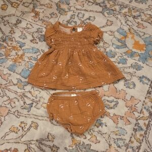 3-6mo Modern Moments Baby Girl's Dress And Bloomer Sets